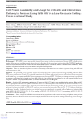 Cover page: Cell Phone Availability and Usage for mHealth and Intervention Delivery to Persons Living With HIV in a Low-Resource Setting: Cross-sectional Study