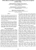 Cover page: The influence of feedback on the flexibility of strategy choices in algebraic problem solving