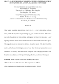 Cover page: Spatial Regression Models Using Inter-Region Distances in a Non-Random Context