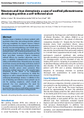 Cover page: Neurosis and true dermatosis: a case of ossified pilomatricoma developing within a self-inflicted ulcer