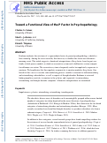 Cover page: Toward a Functional View of the p Factor in Psychopathology