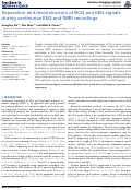 Cover page: Separation and reconstruction of BCG and EEG signals during continuous EEG and fMRI recordings