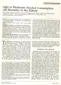 Cover page: Light to Moderate Alcohol Consumption and Mortality in the Elderly