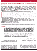 Cover page: Functional consequence of the MET-T 1010I polymorphism in breast cancer
