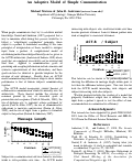 Cover page: An Adaptive Model of Simple Communication