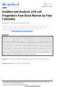 Cover page: Isolation and Analysis of B-cell Progenitors from Bone Marrow by Flow Cytometry