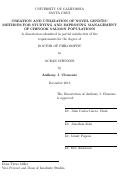 Cover page of CREATION AND UTILIZATION OF NOVEL GENETIC METHODS FOR STUDYING AND IMPROVING MANAGEMENT OF CHINOOK SALMON POPULATIONS