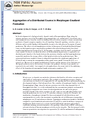 Cover page: Aggregation of a Distributed Source in Morphogen Gradient Formation