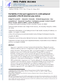 Cover page: Heritability of interpack aggression in a wild pedigreed population of North American grey wolves.