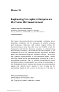 Cover page: Engineering strategies to recapitulate the tumor microenvironment