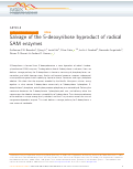 Cover page: Salvage of the 5-deoxyribose byproduct of radical SAM enzymes