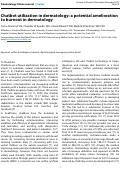 Cover page: Chatbot utilization in dermatology: a potential amelioration to burnout in dermatology