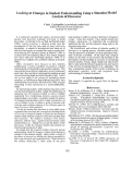 Cover page: Looking at Changes in Student Understanding Using a Situation Model Analysis of Discourse