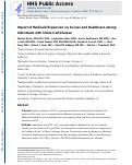 Cover page: Impact of Medicaid expansion on access and healthcare among individuals with sickle cell disease