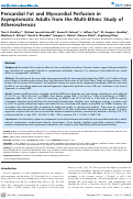 Cover page: Pericardial Fat and Myocardial Perfusion in Asymptomatic Adults from the Multi-Ethnic Study of Atherosclerosis