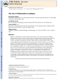 Cover page: The role of inflammation in epilepsy