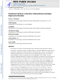 Cover page: Emotional Clarity as a Function of Neuroticism and Major Depressive Disorder