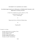 Cover page: Low-Rank Approximations for Estimation of Multivariable Dynamics with Application to Energy Systems