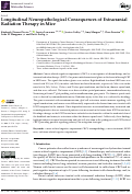 Cover page: Longitudinal Neuropathological Consequences of Extracranial Radiation Therapy in Mice.