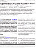 Cover page: BiGG Models 2020: multi-strain genome-scale models and expansion across the phylogenetic tree