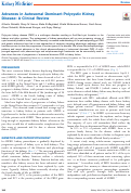 Cover page: Advances in Autosomal Dominant Polycystic Kidney Disease: A Clinical Review.