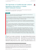 Cover page: The Spectrum of Cardiovascular Lesions Requiring Intervention in Adults After&nbsp;Kawasaki&nbsp;Disease