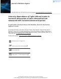 Cover page: Intensity dependence of light-induced states in transient absorption of laser-dressed helium measured with isolated attosecond pulses