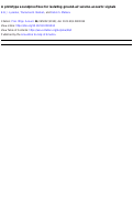 Cover page: A prototype soundproof box for isolating ground-air seismo-acoustic signals