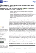 Cover page: Multiparametric Radiogenomic Model to Predict Survival in Patients with Glioblastoma.