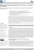 Cover page: Fluorescence Molecular Targeting of Colon Cancer to Visualize the Invisible