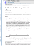 Cover page: Vitamin D and intestinal calcium transport after bariatric surgery