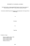 Cover page: Outside relationality : autobiographical deformations and the literary lineage of Afro-pessimism in 20th and 21st century African American literature