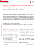 Cover page: Involvement of Low‐Density Lipoprotein Receptor in the Pathogenesis of Pulmonary Hypertension