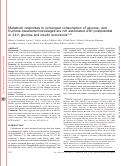 Cover page: Metabolic responses to prolonged consumption of glucose- and fructose-sweetened beverages are not associated with postprandial or 24-h glucose and insulin excursions