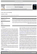 Cover page: Genes and vocal learning