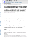 Cover page: The sickle cell disease implementation consortium: Translating evidence‐based guidelines into practice for sickle cell disease