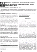 Cover page: Patient and Hospital-Level Characteristics Associated with the Use of Do-Not-Resuscitate Orders in Patients Hospitalized for Sepsis