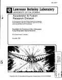 Cover page: Possibilities for Projection X-Ray Lithography Using Holographic Optical Elements