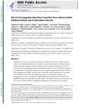 Cover page: The LC3-conjugation machinery specifies the loading of RNA-binding proteins into extracellular vesicles