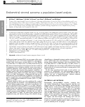 Cover page: Endometrial stromal sarcoma: a population-based analysis