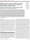 Cover page: Structural variants in genes associated with human Williams-Beuren syndrome underlie stereotypical hypersociability in domestic dogs