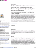 Cover page: Cardiometabolic disorders, inflammation and the incidence of non-alcoholic fatty liver disease: A longitudinal study comparing lean and non-lean individuals