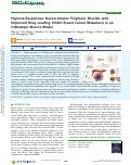 Cover page: Hypoxia-Responsive Stereocomplex Polymeric Micelles with Improved Drug Loading Inhibit Breast Cancer Metastasis in an Orthotopic Murine Model