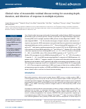 Cover page: Clinical value of measurable residual disease testing for assessing depth, duration, and direction of response in multiple myeloma