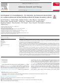 Cover page: Development of a transdiagnostic, low-intensity, psychological intervention for common adolescent mental health problems in Indian secondary schools