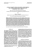 Cover page: Global warming from chlorofluorocarbons and their alternatives: Time scales of chemistry and climate