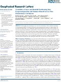 Cover page: Variability of Snow and Rainfall Partitioning Into Evapotranspiration and Summer Runoff Across Nine Mountainous Catchments