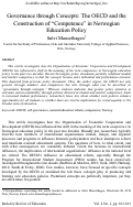 Cover page: Governance through concepts: The OECD and the construction of “competence” in Norwegian education policy