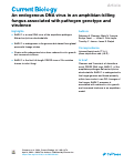 Cover page: An endogenous DNA virus in an amphibian-killing fungus associated with pathogen genotype and virulence