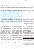 Cover page: Increased Mortality from Lung Cancer and Bronchiectasis in Young Adults after Exposure to Arsenic in Utero and in Early Childhood